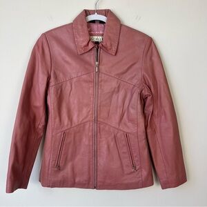 Vintage Excelled Pink Leather Jacket